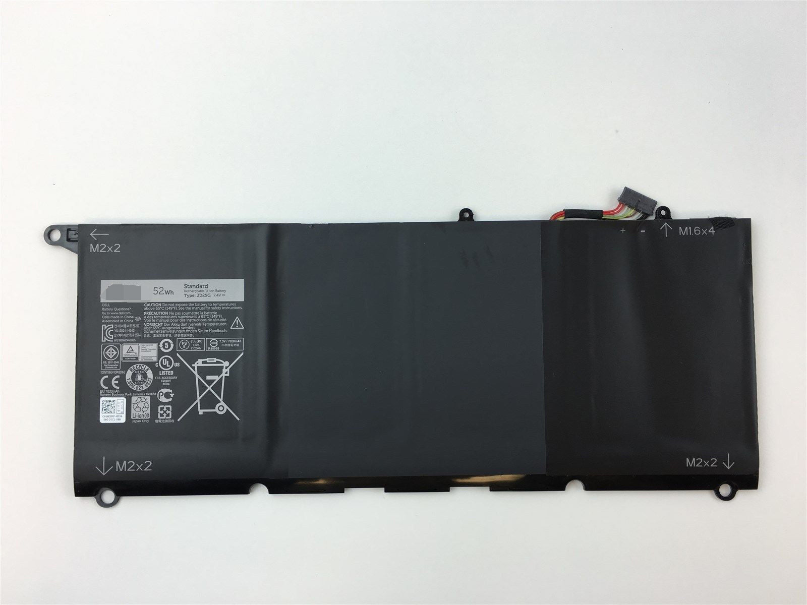 JD25G 52Wh Battery for Dell XPS 13 9343 9350 RWT1R Laptop Battery - Store Shoppe