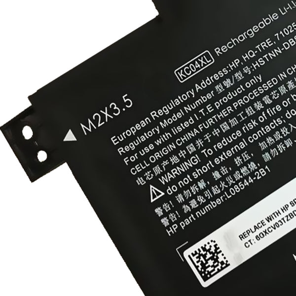 KC04XL 15.4V 53.2Wh Battery for Hp ENVY 13-AH1002TX HSTNN-IB8K
