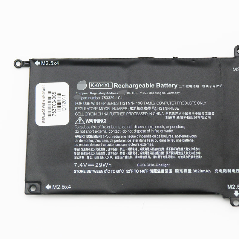 KK04XL Replacement Battery For HP 753329-1C1 HSTNN-IB6E Pro x2 612 G1 Tablet - Store Shoppe
