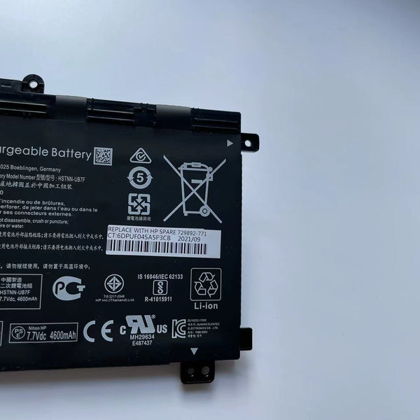 Hp KN02XL 916365-421 HSTNN-UB7F TPN-W124 37.2Wh Laptop Battery
