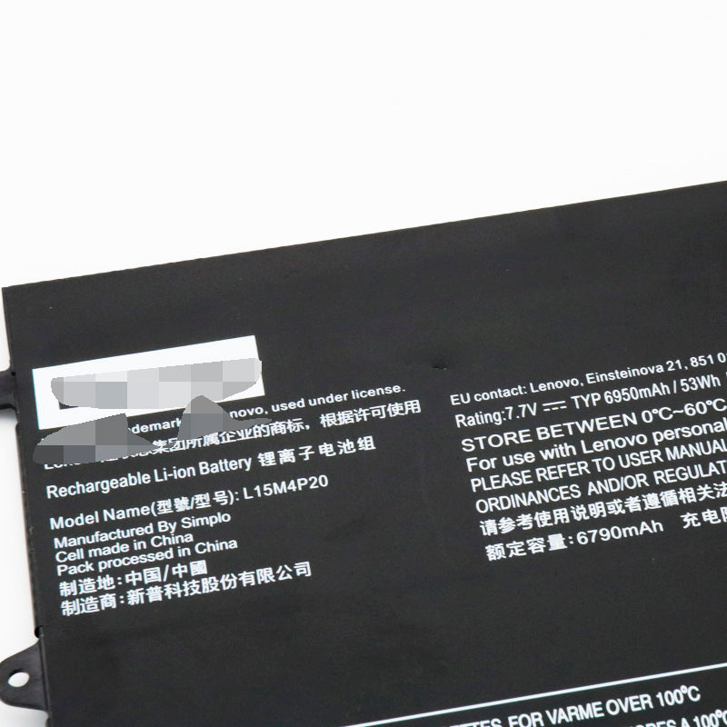 Lenovo L15M4P20 L15L4P20 Yoga 900S 12ISK 7.7V 6950mAh 53Wh Battery - Store Shoppe