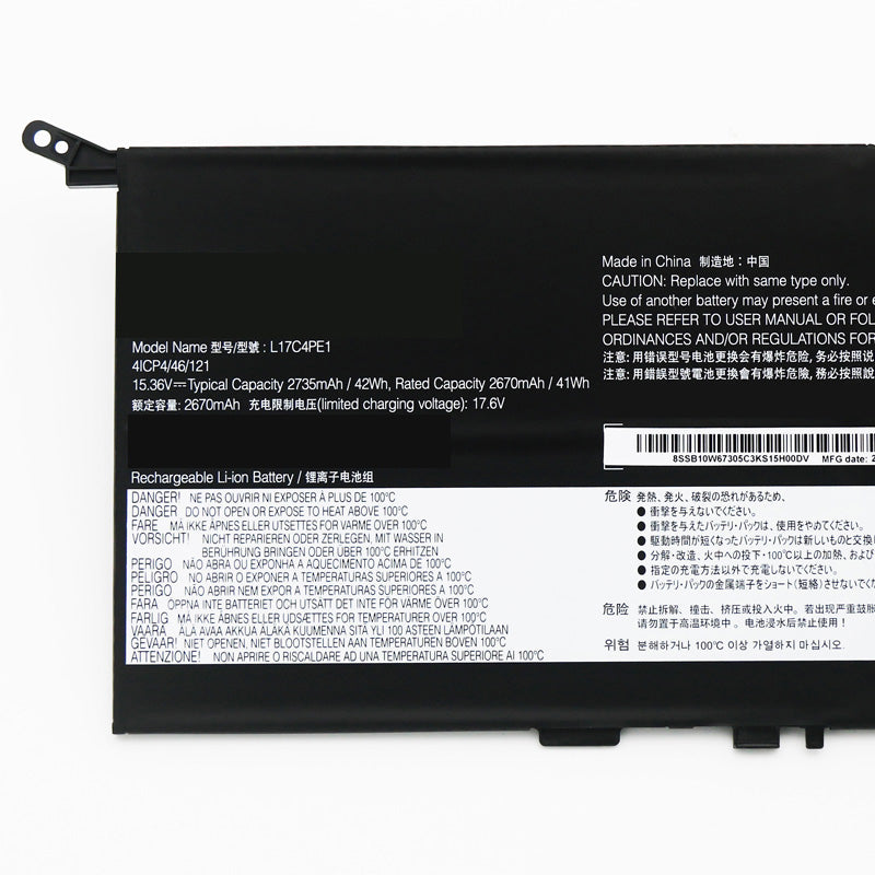Lenovo L17C4PE1 L17M4PE1 SB10W67305 Battery - Store Shoppe