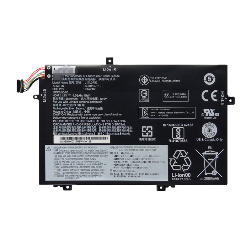 Lenovo L17L3P52 01AV463 SB10K97610 L480 L490 L14 L590 Battery - Store Shoppe