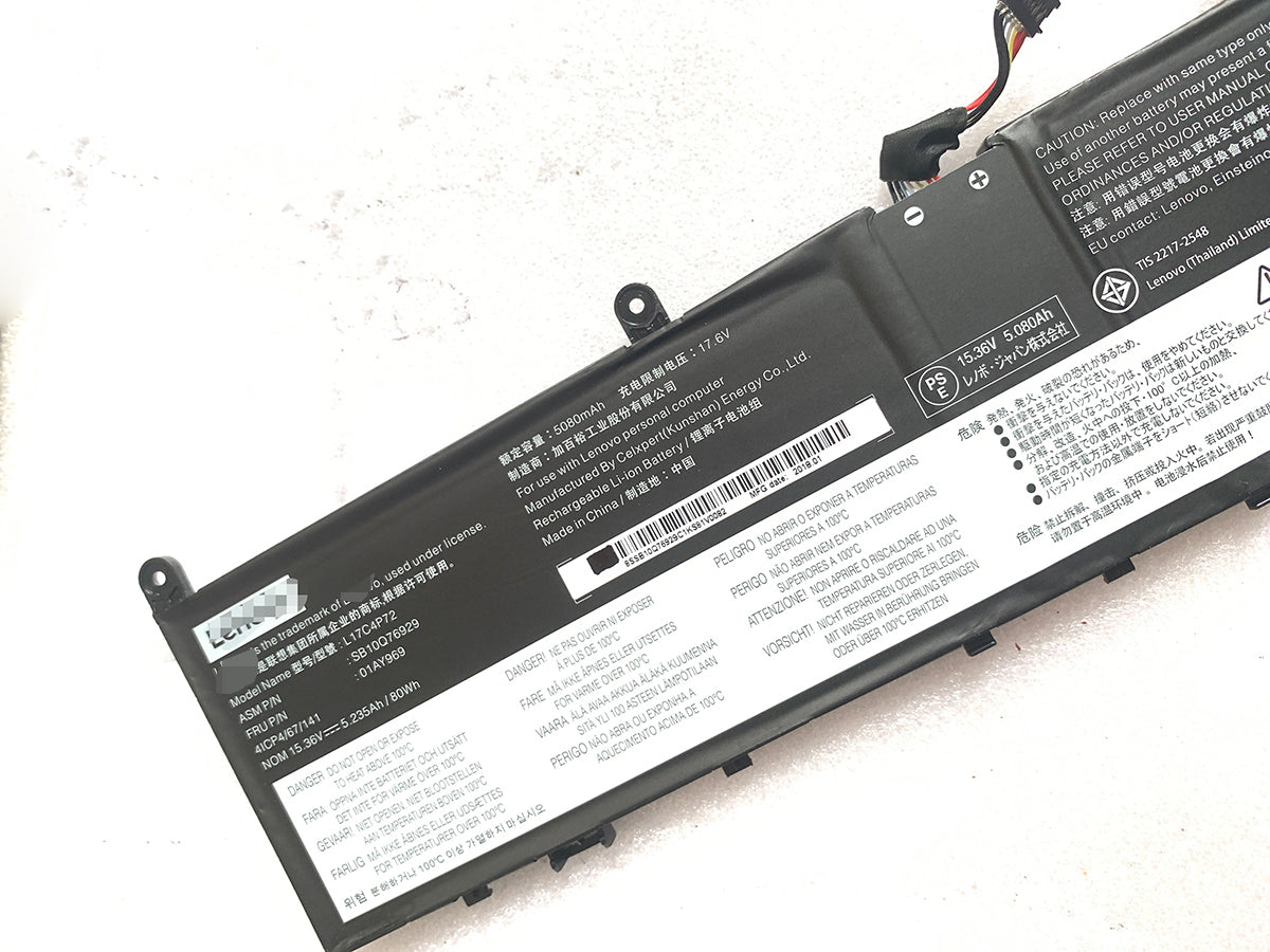 Lenovo L17C4P72 L17L4P72 L17M4P72 ThinkPad X1 Extreme 2019 Battery - Store Shoppe