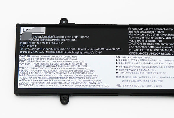 L19C4PF2 Battery For Lenovo L19M4PF2 Yoga Slim 7 15IMH05 82AB000CHH Laptop
