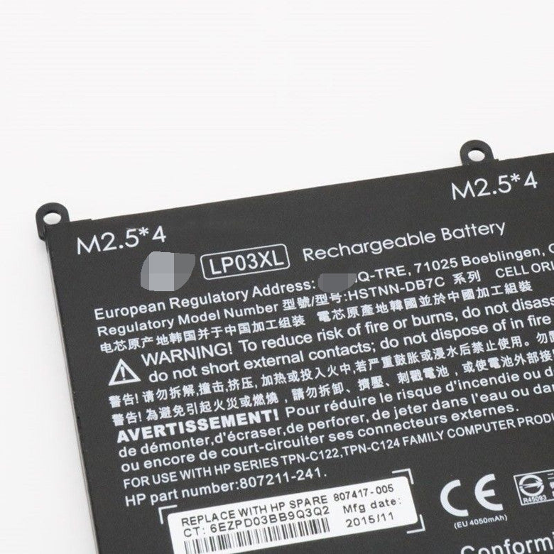 LP03XL 48Wh battery for HP Envy 15-ae000 M6-P ENVY 15-AE 15-AE032TX - Store Shoppe