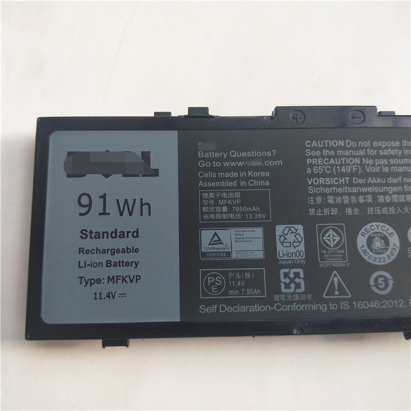 MFKVP 91Wh Battery for Dell Precision 7510 7520 7710 M7510 - Store Shoppe