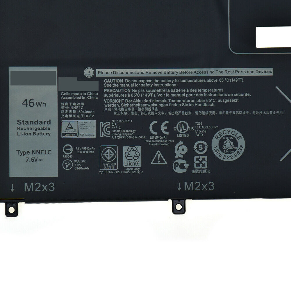 NNF1C HMPFH Battery for Dell XPS 9365 2-in-1 13-9365-D1605TS - Store Shoppe