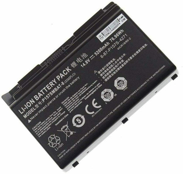 Clevo P157SMBAT-8 6-87-P157S-4271 P157S P157SM Hasee K780E Battery