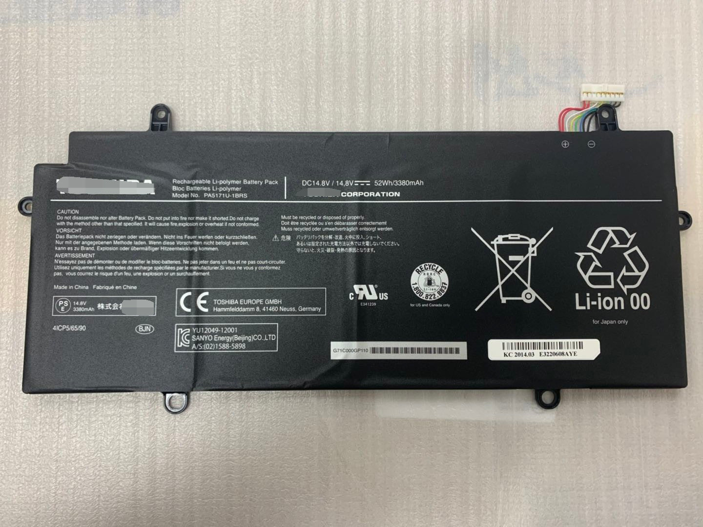 Toshiba PA5171U-1BRS CB35-A3120 CB30-100 A3120 Chromebook Battery - Store Shoppe