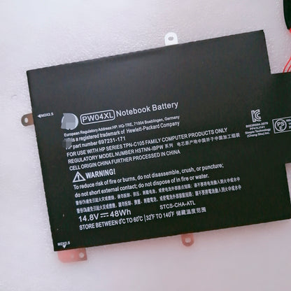 PW04XL Battery For Hp TouchSmart 15-4000eg HSTNN-IBPW 697231-171 - Store Shoppe