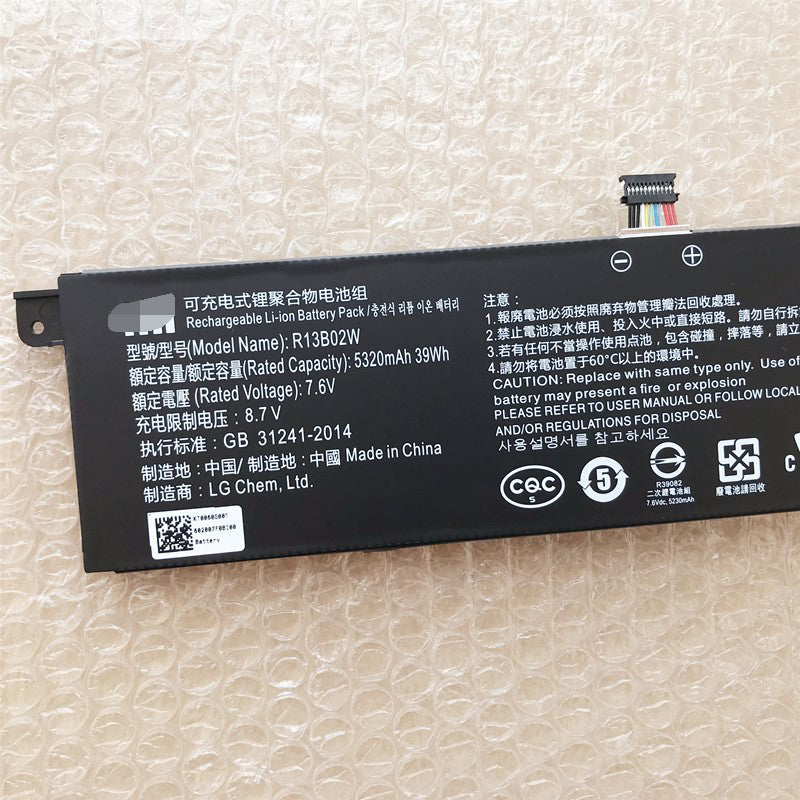XiaoMi R13B02W R13B01W Mi Notebook Air 13.3 Inch 2018 Laptop Battery - Store Shoppe