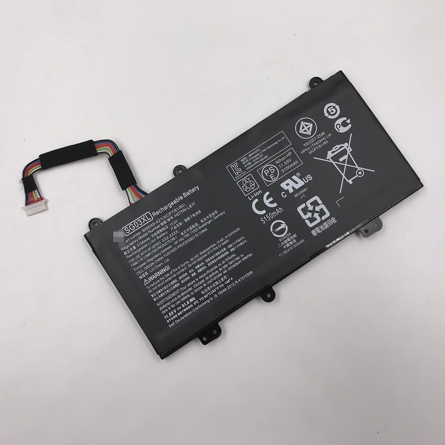 SG03XL Battery for Hp Envy 17-U108CA 17-U000 HSTNN-LB7F LB7E