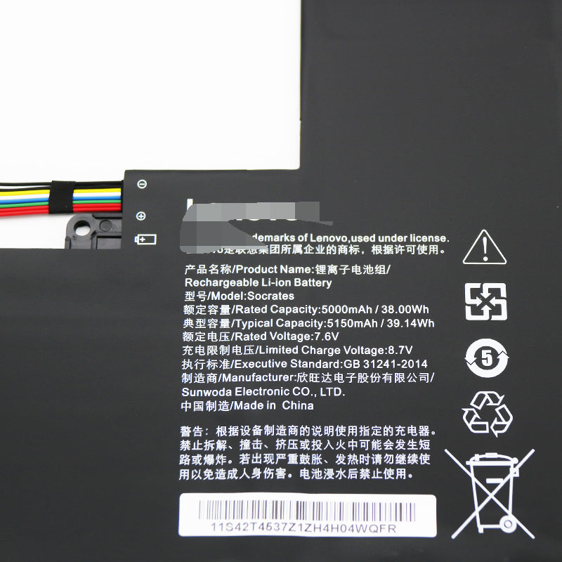 Lenovo Socrates 5B10L54987 xiaoxin Air 12 7.6V 5000mAh 38Wh Battery - Store Shoppe