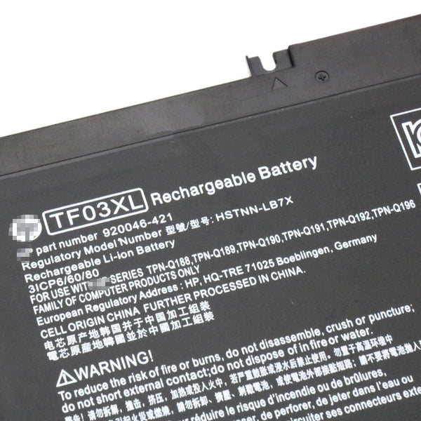 TF03XL HSTNN-LB7X Battery for HP Pavilion 14-BF 15-CC 15-CD Series
