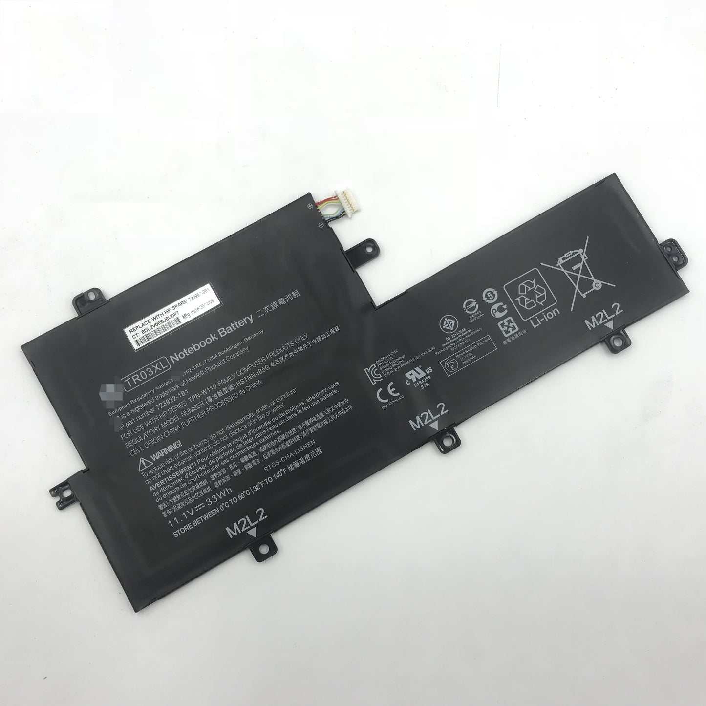 TR03XL 33Wh Battery for Hp Spectre 13 x2 Pro 723922-1B1 HSTNN-IB5G - Store Shoppe