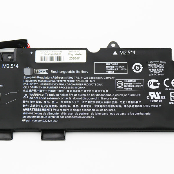 Replacement For Hp TT03XL HSTNN-DB8K 932824-2C1 EliteBook 755 G5 Battery