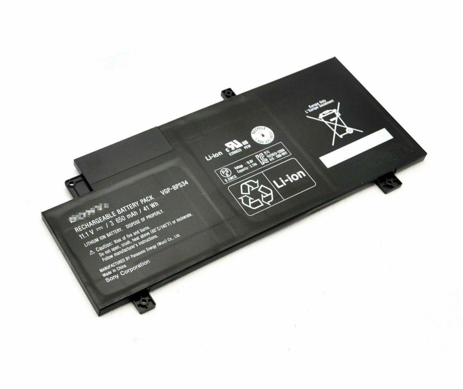 Batterie pour ordinateur portable Sony VAIO Fit 15/14 SVF15A VGP-BPS34 VGP-BPL34