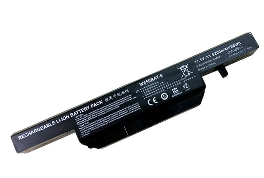 W650BAT-6 Battery For Clevo S650SC W650S Series Hasee K650 K610C - Store Shoppe