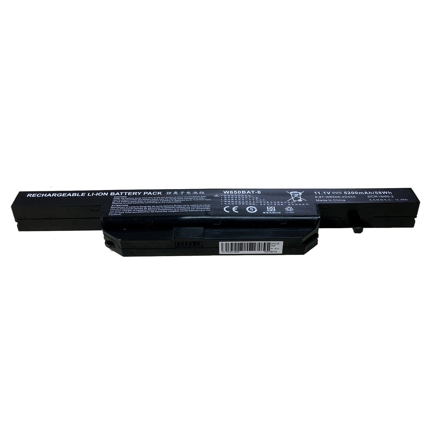 W650BAT-6 Battery For Clevo S650SC W650S Series Hasee K650 K610C - Store Shoppe