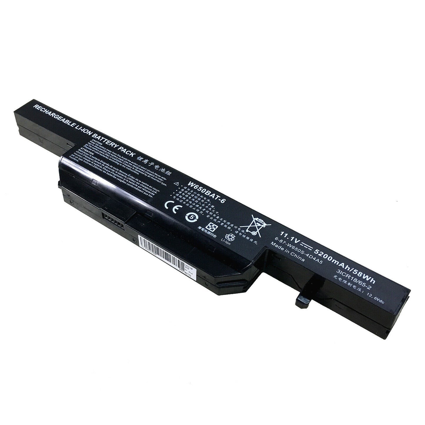 W650BAT-6 Battery For Clevo S650SC W650S Series Hasee K650 K610C - Store Shoppe