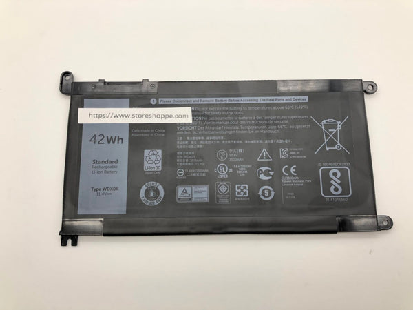 WDX0R 11.4V 42Wh Battery for Dell Inspiron 13 5368 Inspiron 15-5567 15-5568